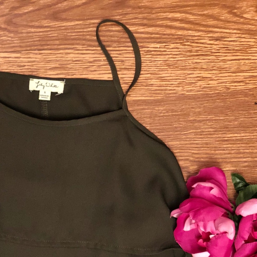 Dark Green Top